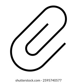 link icon, attached link file, internet web page URL, attachment , document, office paper clip icon symbol. paperclip vector