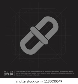 Link Icon - Black Creative Background - Free vector icon