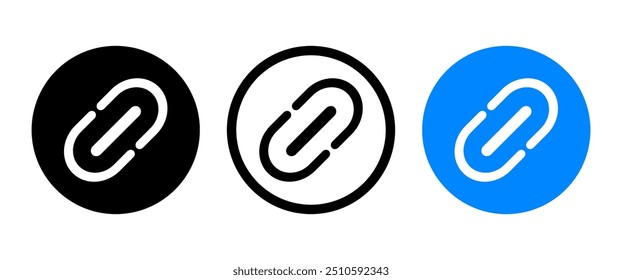 Link Icon, Black Share Button icon, URL symbol, Isolate Modern Outline icon for Social media, app menu, web graphic elements, Network clip art, Digital vector stock (Editable)