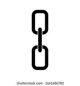 link icon. chain connection symbol isolated on white background. vector illustartion