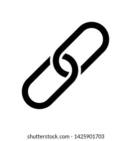 Link Icon. Chain Illustration As A Simple Vector Sign & Trendy Symbol for Design and Websites, Presentation or Mobile Application.