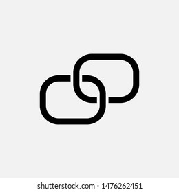 Link Icon. Chain, Network or Connection Illustration. Applied as Simple Sign, Trendy Symbol for Design Elements, Websites, Presentation and Application -  Vector.