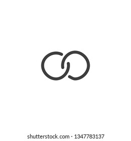 Link icon. Chain sign