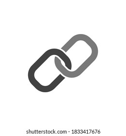 link icon. chain symbol isolated on white background. vector illustration  