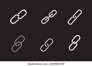 Link icon. chain icon symbol with texture for luxury brochure invitation ad or web template paper. Link icon, hyperlink sign, interlink signal, linking symbol Eps10.