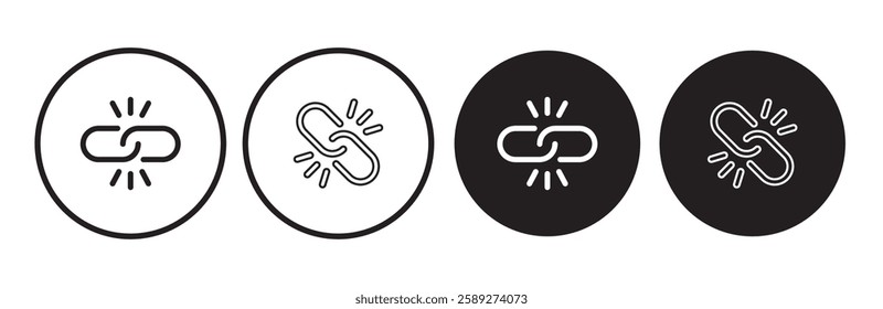 Link icon. chain icon symbol with texture for luxury brochure invitation ad or web template paper. Eps 10.