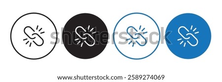 Link icon. chain icon symbol with texture for luxury brochure invitation ad or web template paper. Eps 10.