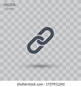 link icon. chain icon. Vector illustration EPS 10.
