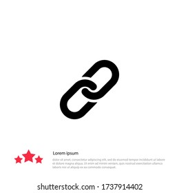link icon. chain icon. Vector illustration EPS 10.