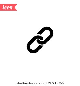 link icon. chain icon. Vector illustration EPS 10.
