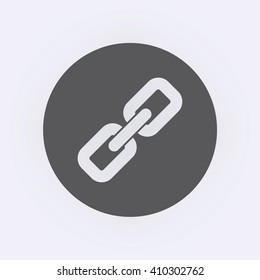 Link Icon in circle . Vector illustration