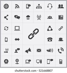 Link Icon. Communication Icons Universal Set For Web And Mobile