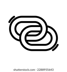 Link-Symbol. Verbindungszeichen für mobiles Konzept und Webdesign. Vektorgrafik