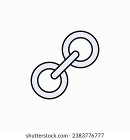Link Icon. Connectivity, Chain Symbol - Vector.
