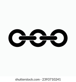 Link Icon. Connectivity, Chain Symbol - Vector.