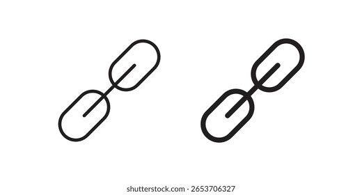 Elemento de design de ícone de link. Traçado editável. Vetor