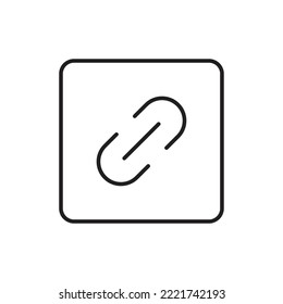Verknüpfungssymbol-Design. einzeln auf weißem Hintergrund. Vektorgrafik