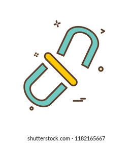 Link icon design vector