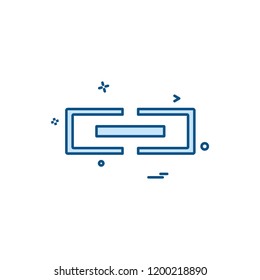 Link Icon Design vector