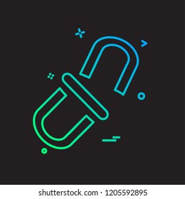 Link icon design vector