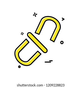 Link icon design vector