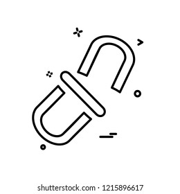 Link icon design vector
