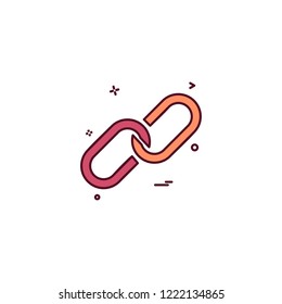 Link icon design vector
