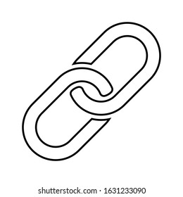 link icon flat design on a white background