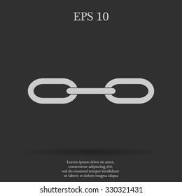 link icon. Flat design style eps 10