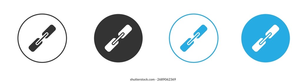 Icono de Enlace. Plantilla de diseño de iconos gráficos