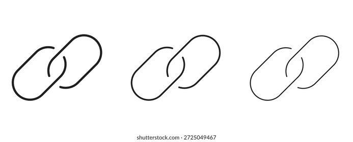 Icono de Enlace. Ilustración vectorial de estilo minimalista dibujado a mano