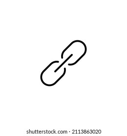 Link icon. Hyperlink chain sign and symbol