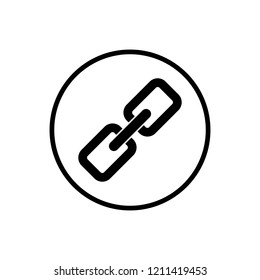 Link icon. Hyperlink chain symbol. External link symbol vector icon. Download, Share, and Load More Icons