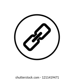 Link icon. Hyperlink chain symbol. External link symbol vector icon. Download, Share, and Load More Icons