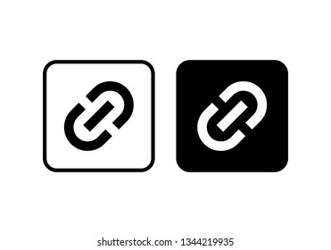 Link icon. Hyperlink chain symbol. External link symbol vector icon. Download, Share, and Load More Icons