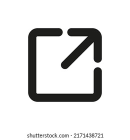 Link icon. Hyperlink chain symbol. External link symbol vector icon.