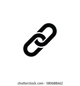 Link Icon. Hyperlink Chain Symbol. Vector Illustration On White Background.