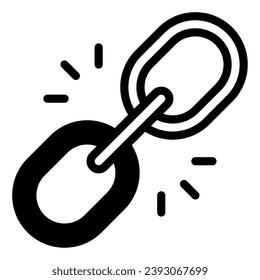 Icono de enlace Ilustración para web, aplicación, infografía