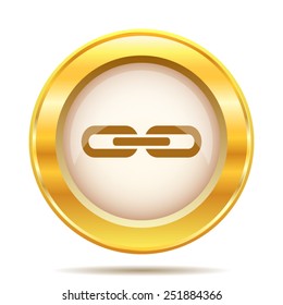 Link icon. Internet button on white background. EPS10 vector. 