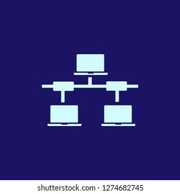 link icon for internet marketing or user interface sign.