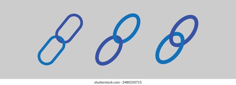 Link icon. Internet URL or webpage url link icons set. Chain thick line icon, outline vector sign, linear simple pictogram. Web link symbol, logo, Connection, Reference. Eps 10.