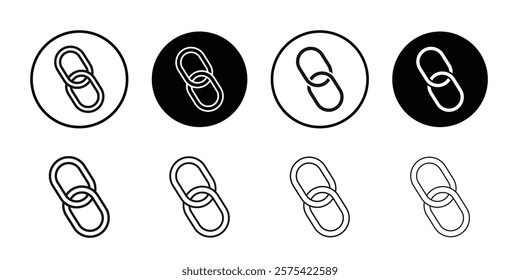 Link icon Isolated flat vector in outline