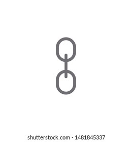 Link icon isolated on white background. Link symbol modern, simple, vector, icon for website design, mobile app, ui. Vector Illustration