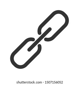 Link icon isolated on white background. Hyperlink symbol modern, simple, vector, icon for website design, mobile app, ui. Vector Illustration