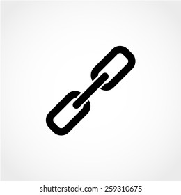 Link Icon Isolated on White Background