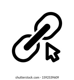 link icon isolated sign symbol vector illustration - high quality black style vector icons
