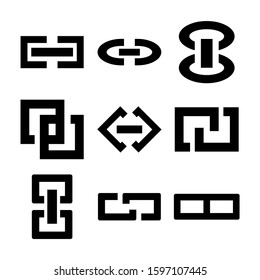 link icon isolated sign symbol vector illustration - high quality black style vector icons
