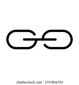 link - icon line vector - user interface UI icons