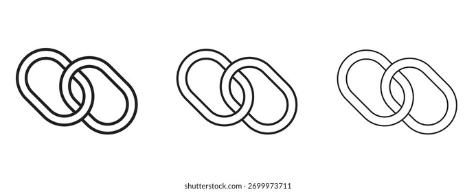 Link icon linear style sign for mobile concept and web design.