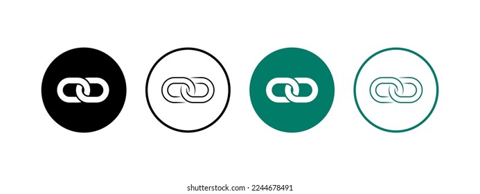 link icon. linked, external link, link vector. flat style - stock vector.	
